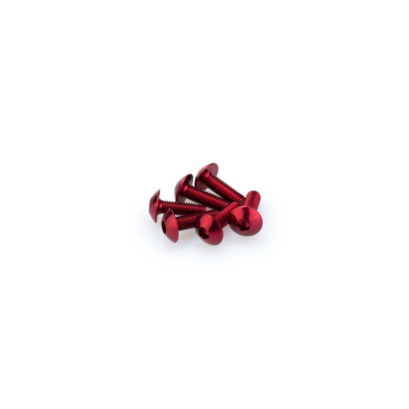 PUIG KIT VITI ANODIZZATE M5 PER CUPOLINI COLORE ROSSO 