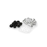 PUIG KIT VITI ANODIZZATE M5 PER CUPOLINI COLORE SILVER