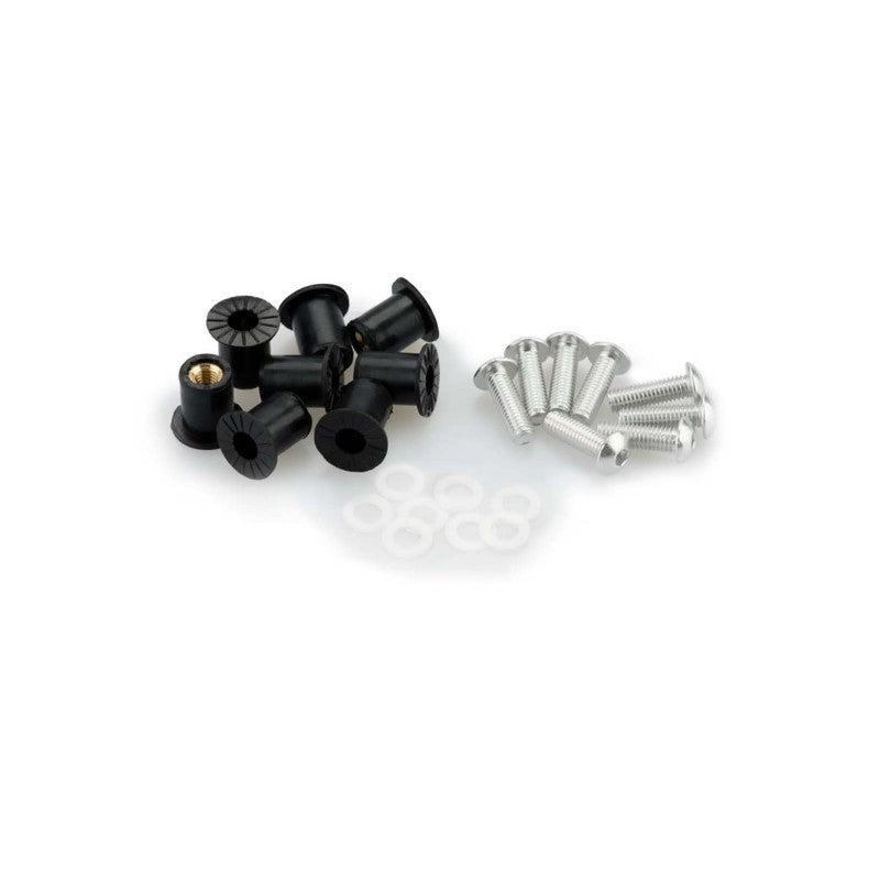 PUIG KIT VITI ANODIZZATE M5 PER CUPOLINI COLORE SILVER 