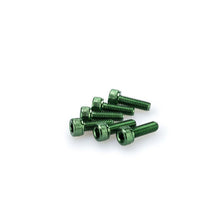 Carica l'immagine nel visualizzatore di Gallery, PUIG KIT VITI ANODIZZATE M5 PER CUPOLINI COLORE VERDE 