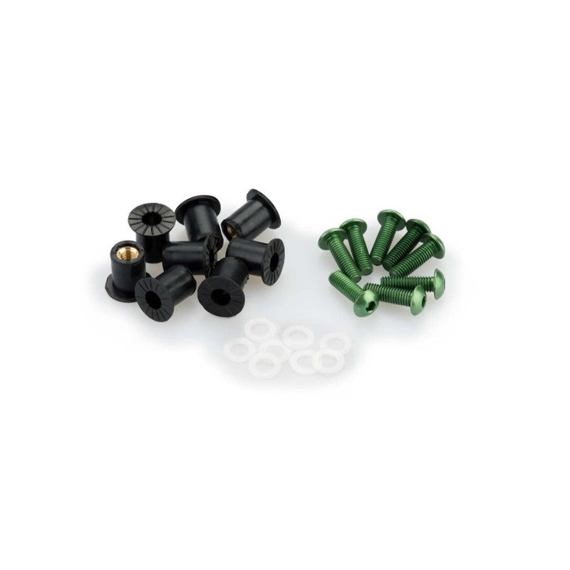 PUIG KIT VITI ANODIZZATE M5 PER CUPOLINI COLORE VERDE 