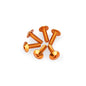 PUIG KIT VITI ANODIZZATE M6 PER CUPOLINI COLORE ARANCIONE 