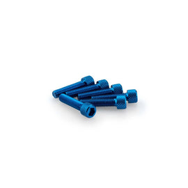 PUIG KIT VITI ANODIZZATE M6 PER CUPOLINI COLORE BLU 