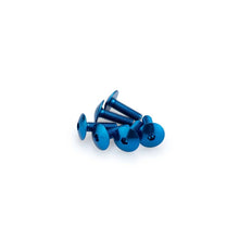 Carica l'immagine nel visualizzatore di Gallery, PUIG KIT VITI ANODIZZATE M6 PER CUPOLINI COLORE BLU 
