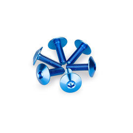 PUIG KIT VITI ANODIZZATE M6 PER CUPOLINI COLORE BLU 