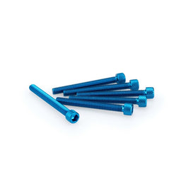 PUIG KIT VITI ANODIZZATE M6 PER CUPOLINI COLORE BLU