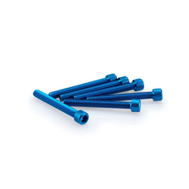 PUIG KIT VITI ANODIZZATE M6 PER CUPOLINI COLORE BLU
