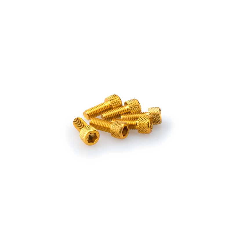 PUIG KIT VITI ANODIZZATE M6 PER CUPOLINI COLORE GIALLO 