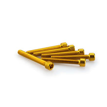 Carica l'immagine nel visualizzatore di Gallery, PUIG KIT VITI ANODIZZATE M6 PER CUPOLINI COLORE GIALLO 