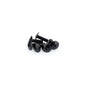 PUIG KIT VITI ANODIZZATE M6 PER CUPOLINI COLORE NERO 
