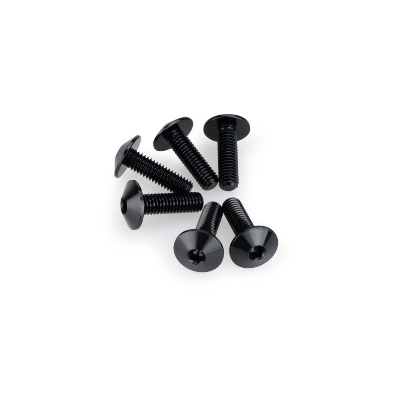 PUIG KIT VITI ANODIZZATE M6 PER CUPOLINI COLORE NERO 