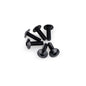 PUIG KIT VITI ANODIZZATE M6 PER CUPOLINI COLORE NERO 