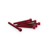 PUIG KIT VITI ANODIZZATE M6 PER CUPOLINI COLORE ROSSO