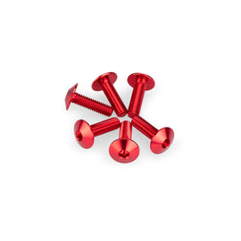 PUIG KIT VITI ANODIZZATE M6 PER CUPOLINI COLORE ROSSO 