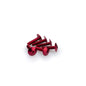 PUIG KIT VITI ANODIZZATE M6 PER CUPOLINI COLORE ROSSO 