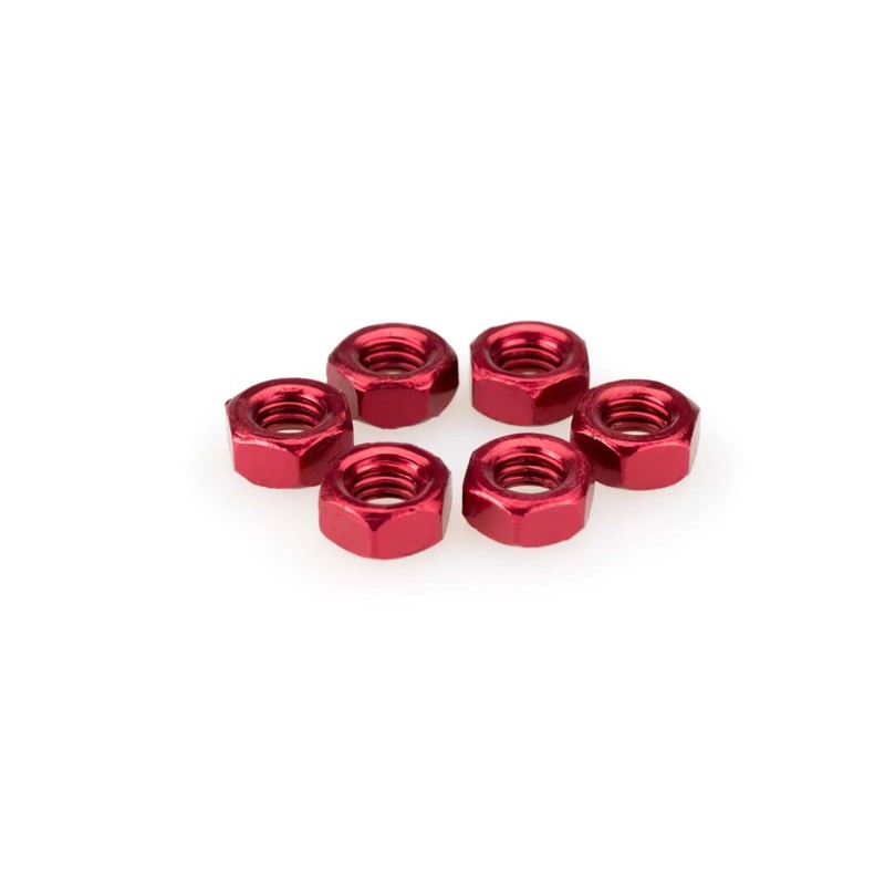 PUIG KIT VITI ANODIZZATE M6 PER CUPOLINI COLORE ROSSO 