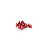 PUIG KIT VITI ANODIZZATE M6 PER CUPOLINI COLORE ROSSO
