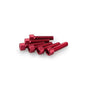 PUIG KIT VITI ANODIZZATE M6 PER CUPOLINI COLORE ROSSO 