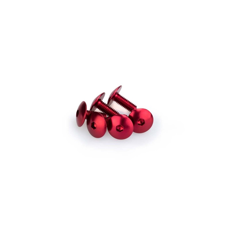 PUIG KIT VITI ANODIZZATE M6 PER CUPOLINI COLORE ROSSO 