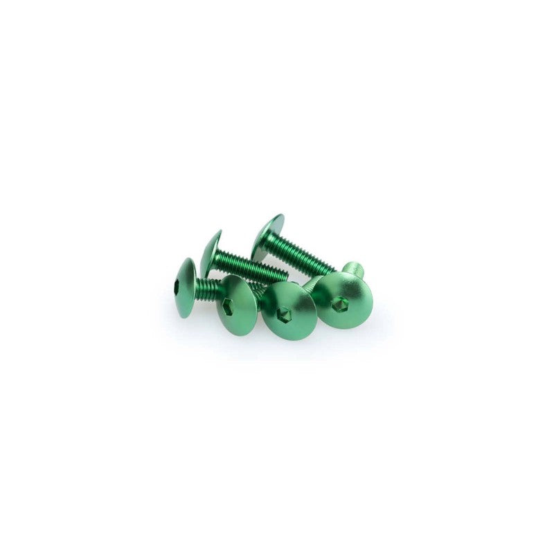 PUIG KIT VITI ANODIZZATE M6 PER CUPOLINI COLORE VERDE 
