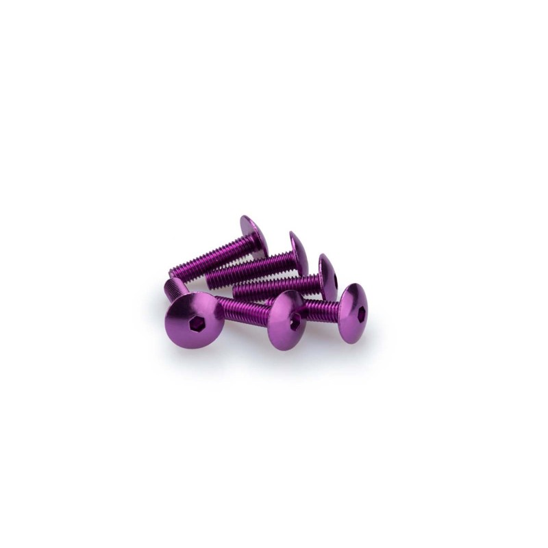 PUIG KIT VITI ANODIZZATE M6 PER CUPOLINI COLORE VIOLA 