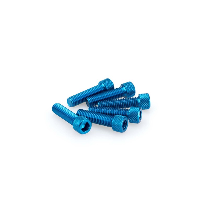 PUIG KIT VITI ANODIZZATE M8 PER CUPOLINI COLORE BLU 