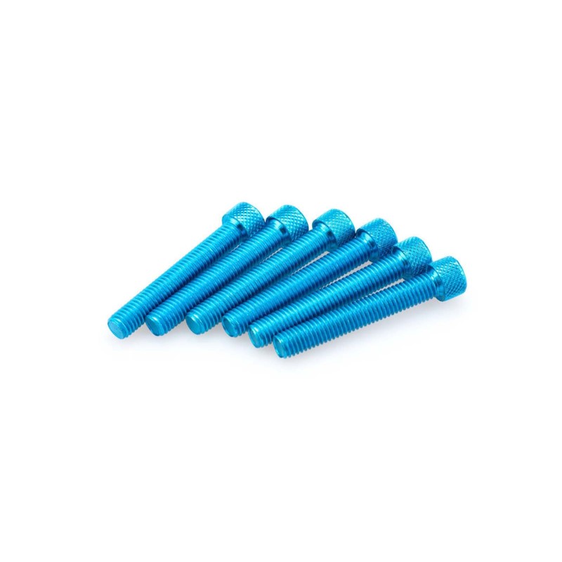 PUIG KIT VITI ANODIZZATE M8 PER CUPOLINI COLORE BLU 