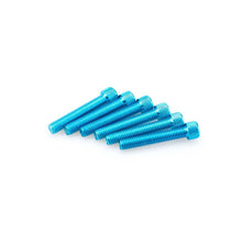 Carica l'immagine nel visualizzatore di Gallery, PUIG KIT VITI ANODIZZATE M8 PER CUPOLINI COLORE BLU 