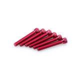 PUIG KIT VITI ANODIZZATE M8 PER CUPOLINI COLORE ROSSO