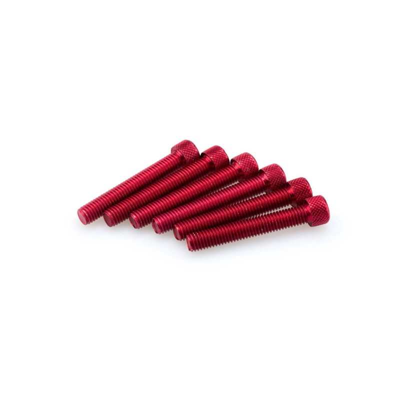 PUIG KIT VITI ANODIZZATE M8 PER CUPOLINI COLORE ROSSO 