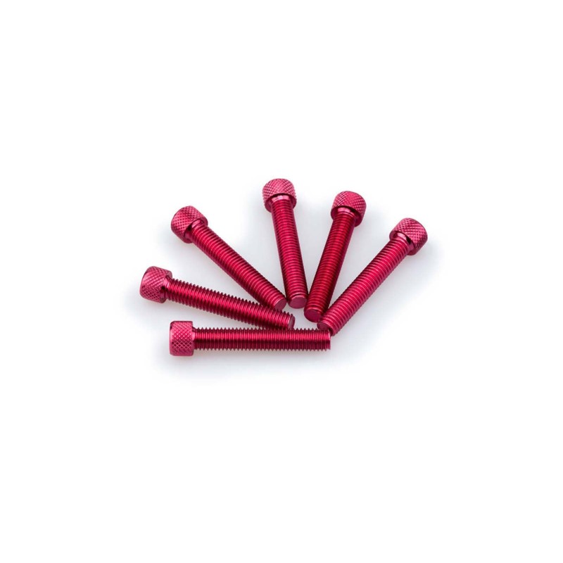PUIG KIT VITI ANODIZZATE M8 PER CUPOLINI COLORE ROSSO 