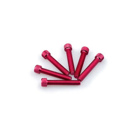 PUIG KIT VITI ANODIZZATE M8 PER CUPOLINI COLORE ROSSO 