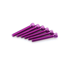 Carica l'immagine nel visualizzatore di Gallery, PUIG KIT VITI ANODIZZATE M8 PER CUPOLINI COLORE VIOLA 
