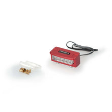 Carica l'immagine nel visualizzatore di Gallery, PUIG LUCE TARGA LED COLORE ROSSO - Materiale: alluminio CNC ricavato dal pieno - Dimensioni: 45x20 mm - Omologato - COD. 4136R
