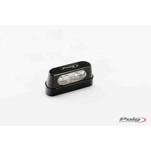 Carica l'immagine nel visualizzatore di Gallery, PUIG LUCI TARGA MODELLO TRO COLORE NERO - Luce targa led. Materiale: alluminio anodizzato - Dimensioni: 56x26 mm - Omologato