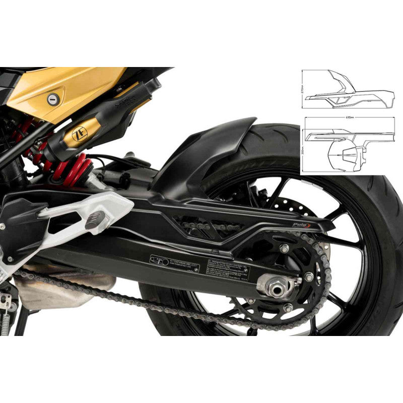 PUIG PARAFANGO POSTERIORE BMW F900 XR 2025 NERO OPACO