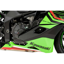 PUIG PROTEZIONE CARTER MOTORE TRACK PER CAMPIONATO KAWASAKI ZX-4R NINJA 24-25 NERO