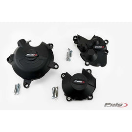 PUIG PROTEZIONE CARTER MOTORE TRACK PER CAMPIONATO KAWASAKI ZX-6R NINJA 24-25 NERO