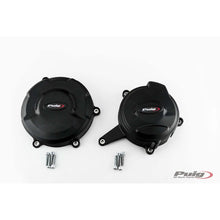 Carica l'immagine nel visualizzatore di Gallery, PUIG PROTEZIONE CARTER MOTORE TRACK PER CAMPIONATO PER DUCATI PANIGALE V4 20-21 NERO