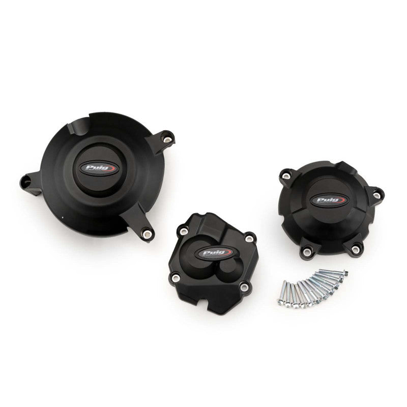 PUIG PROTEZIONE CARTER MOTORE TRACK PER CAMPIONATO PER KAWASAKI ZX-10R 19-20 NERO