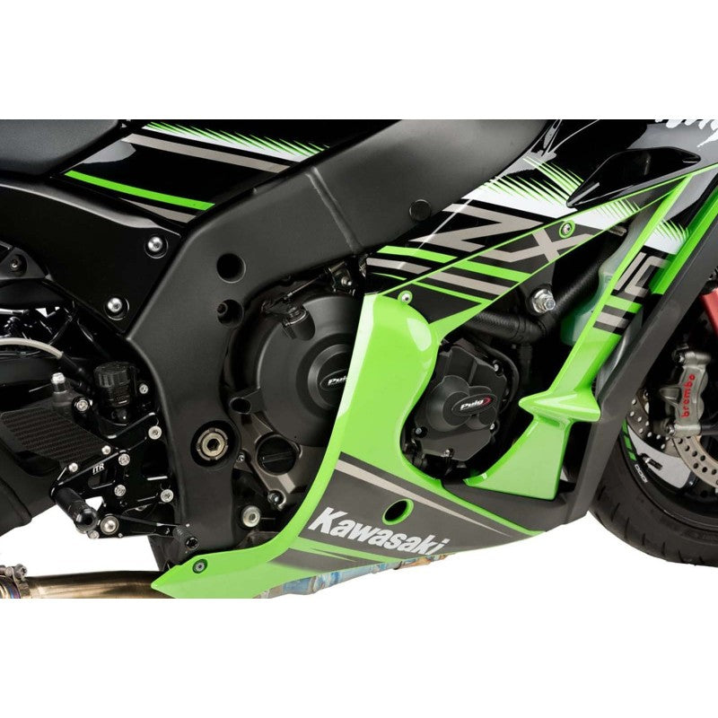PUIG PROTEZIONE CARTER MOTORE TRACK PER CAMPIONATO PER KAWASAKI ZX-10RR 17-18 NERO