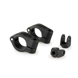 PUIG RICAMBIO SET DI MORSETTI PER FENDINEBBIA 2.0 SU TUBO DI DIAMETRO 25.5MM NERO