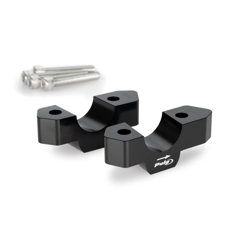 PUIG RISERS PER MANUBRI BMW R1300 GS 23-25 NERO-COD.21878N