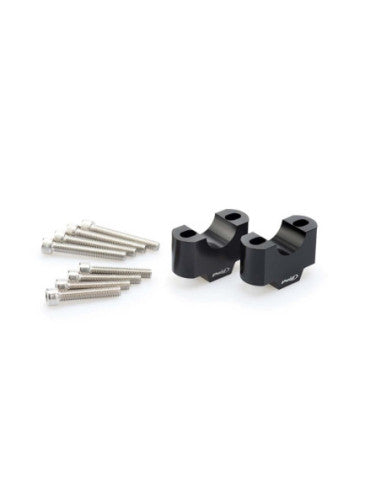 PUIG RISERS PER MANUBRI HONDA CB125 R NEO SPORTS CAFE 24-25 NERO-3741N
