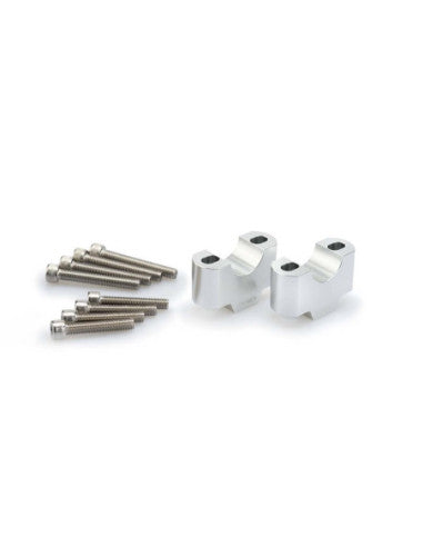 PUIG RISERS PER MANUBRI HONDA CB125 R NEO SPORTS CAFE 24-25 SILVER-3741P