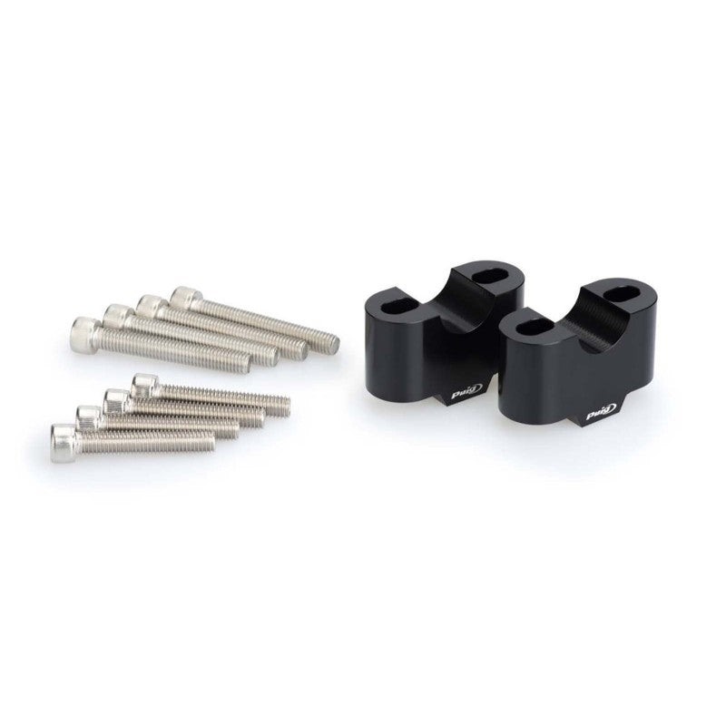 PUIG RISERS PER MANUBRI KAWASAKI ELIMINATOR 500 24-25 NERO-3672N