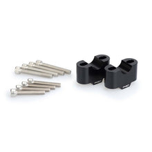 Carica l'immagine nel visualizzatore di Gallery, PUIG RISERS PER MANUBRI KAWASAKI ELIMINATOR 500 24-25 NERO-3672N