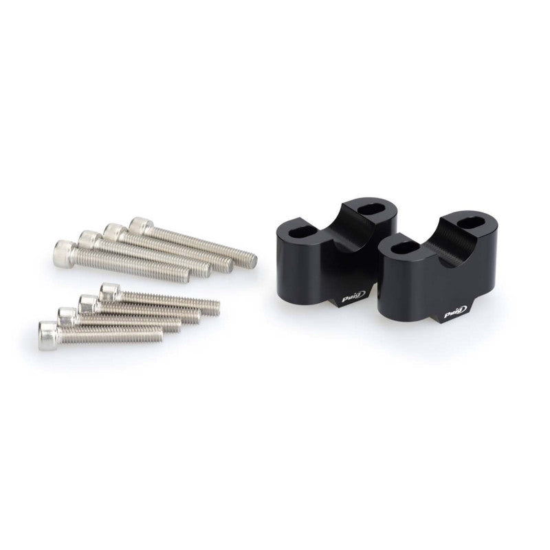 PUIG RISERS PER MANUBRI PER KAWASAKI Z500 SE 24-25 NERO-3672N