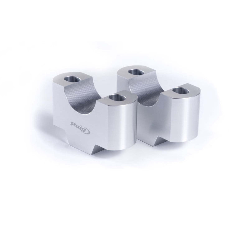 PUIG RISERS PER MANUBRI PER KAWASAKI Z500 SE 24-25 SILVER-3672P