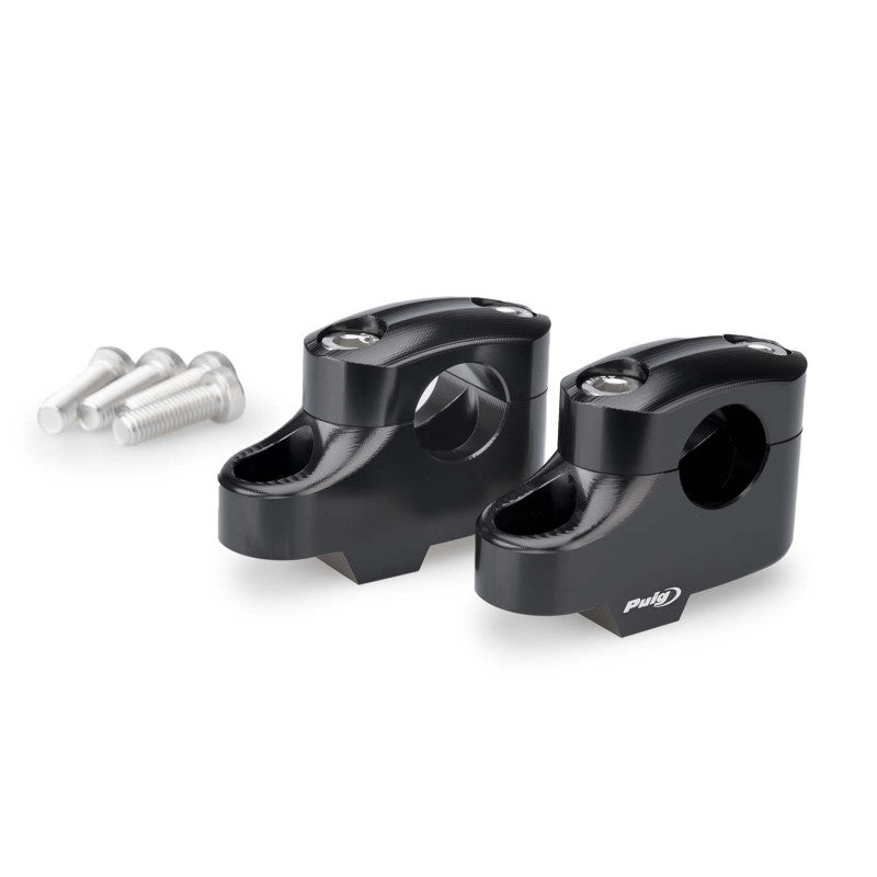PUIG RISERS PULLBACK PER MANUBRI BMW F750 GS 18-24 NERO-21811N